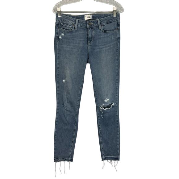 PAIGE Verdugo Ankle Distressed Jean - Picture 1 of 7